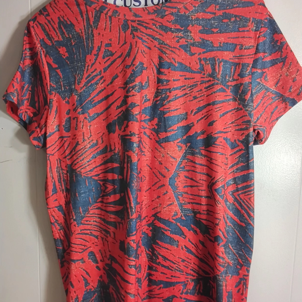 Exclusively Fancy Orange and Blue Short Sleeve Tee